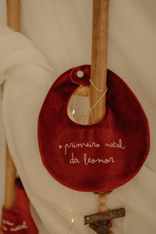 Babete Veludo - O Primeiro Natal - imagem 2 de 2 | Little Bunny