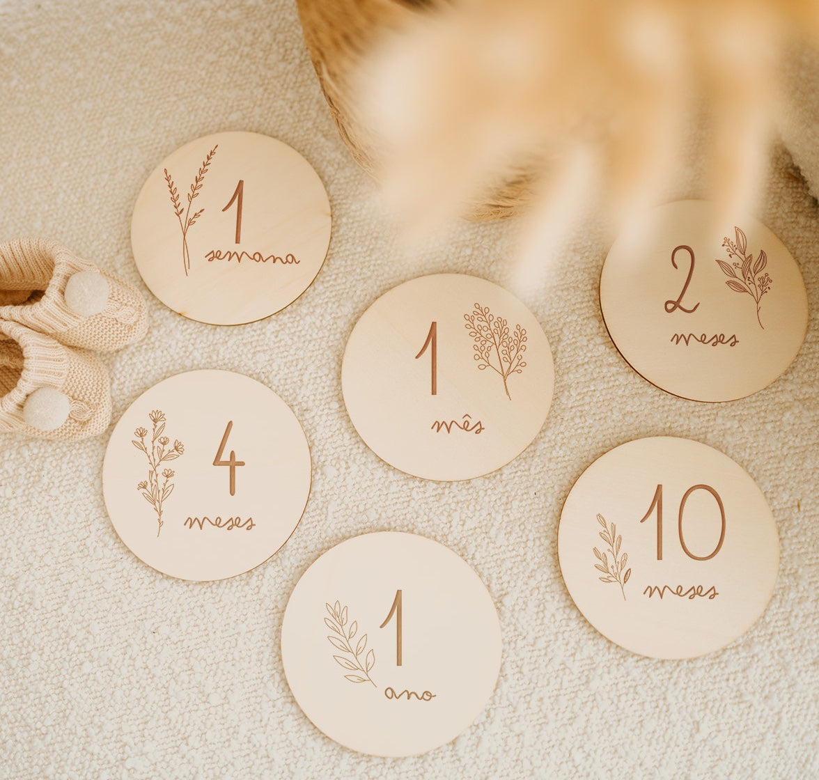 Conjunto Milestones para o Bebé - Sereno