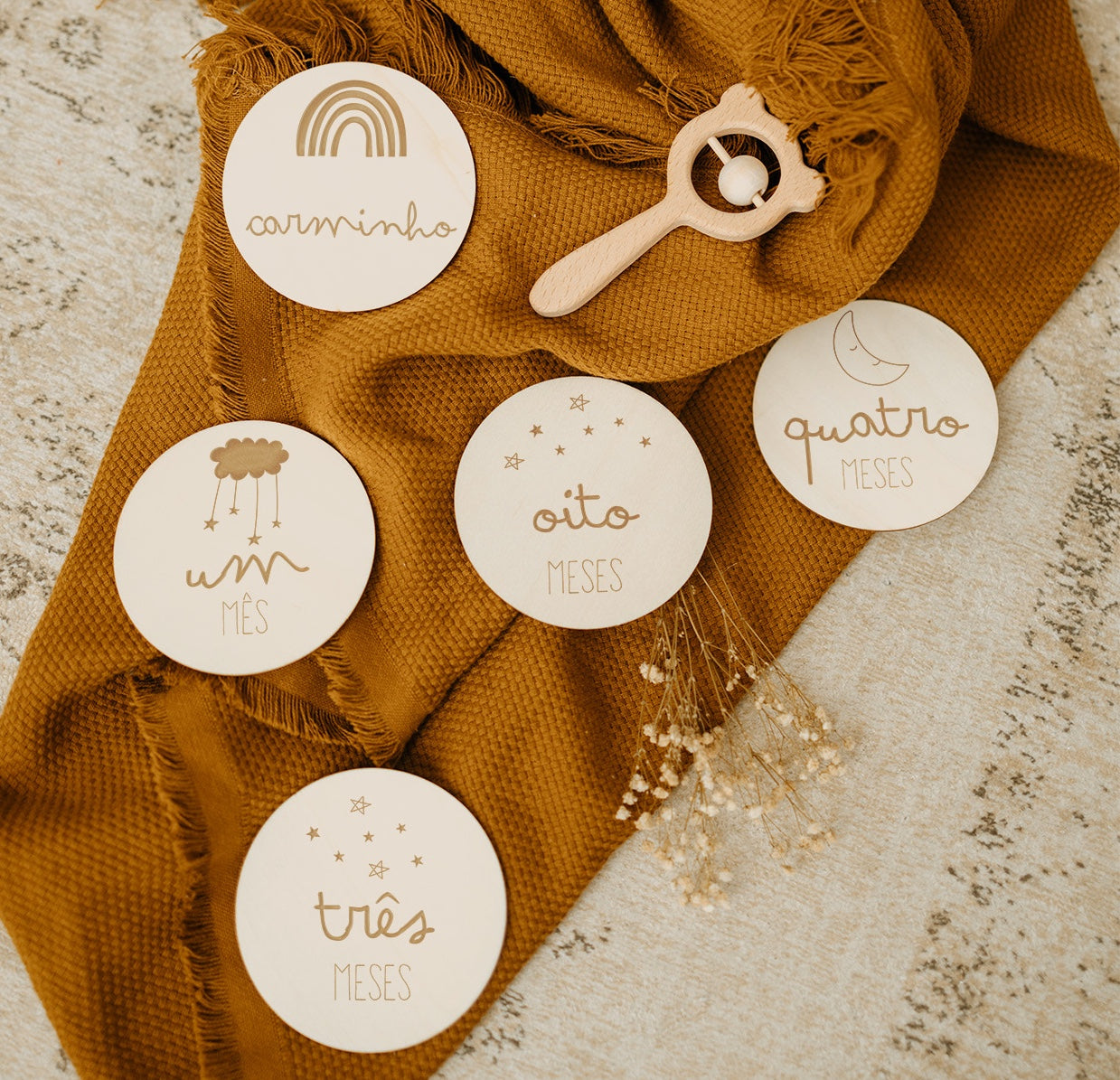 Conjunto Milestones para o Bebé - Stella