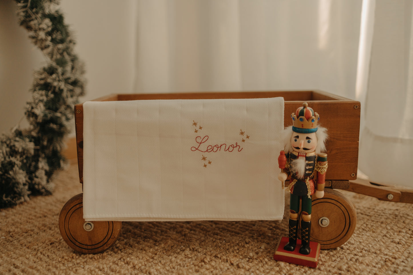 Fralda de Pano Natal - Estrelas