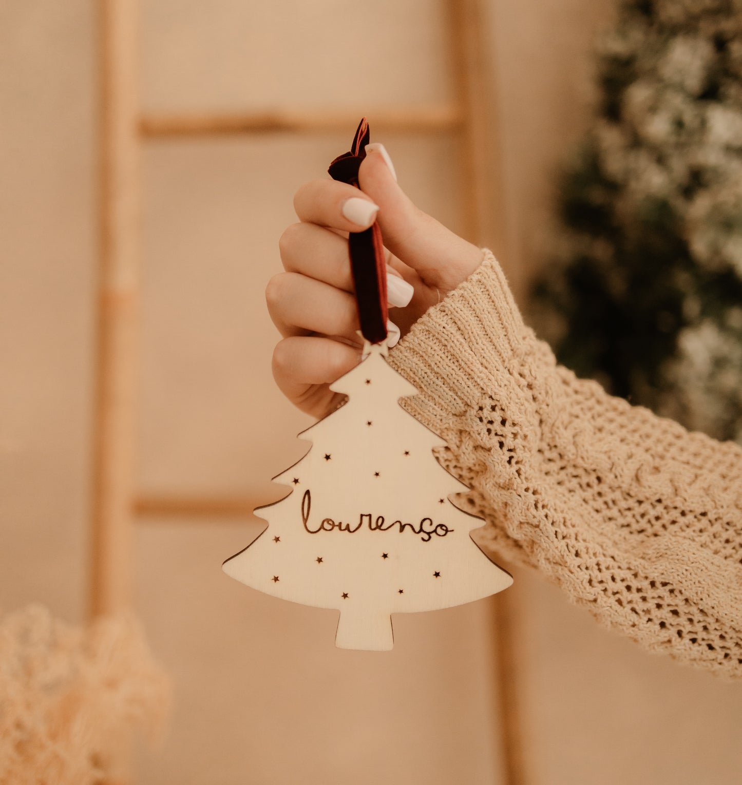 Ornamento Árvore Natal - Árvore Nome