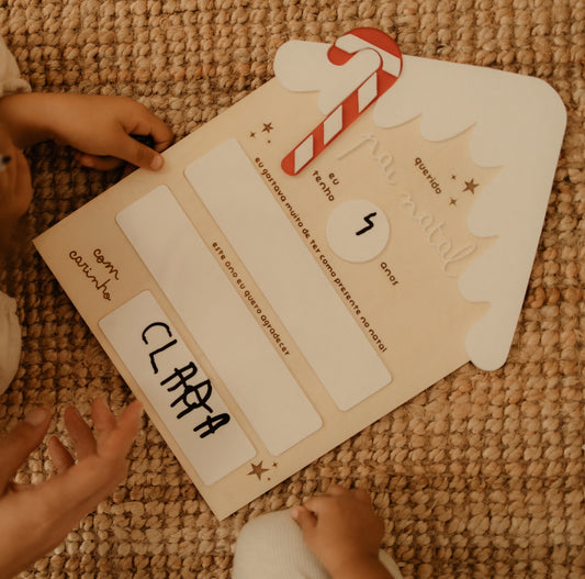 Placa Pai Natal - Lista de Presentes - imagem 2 de 3 | Little Bunny