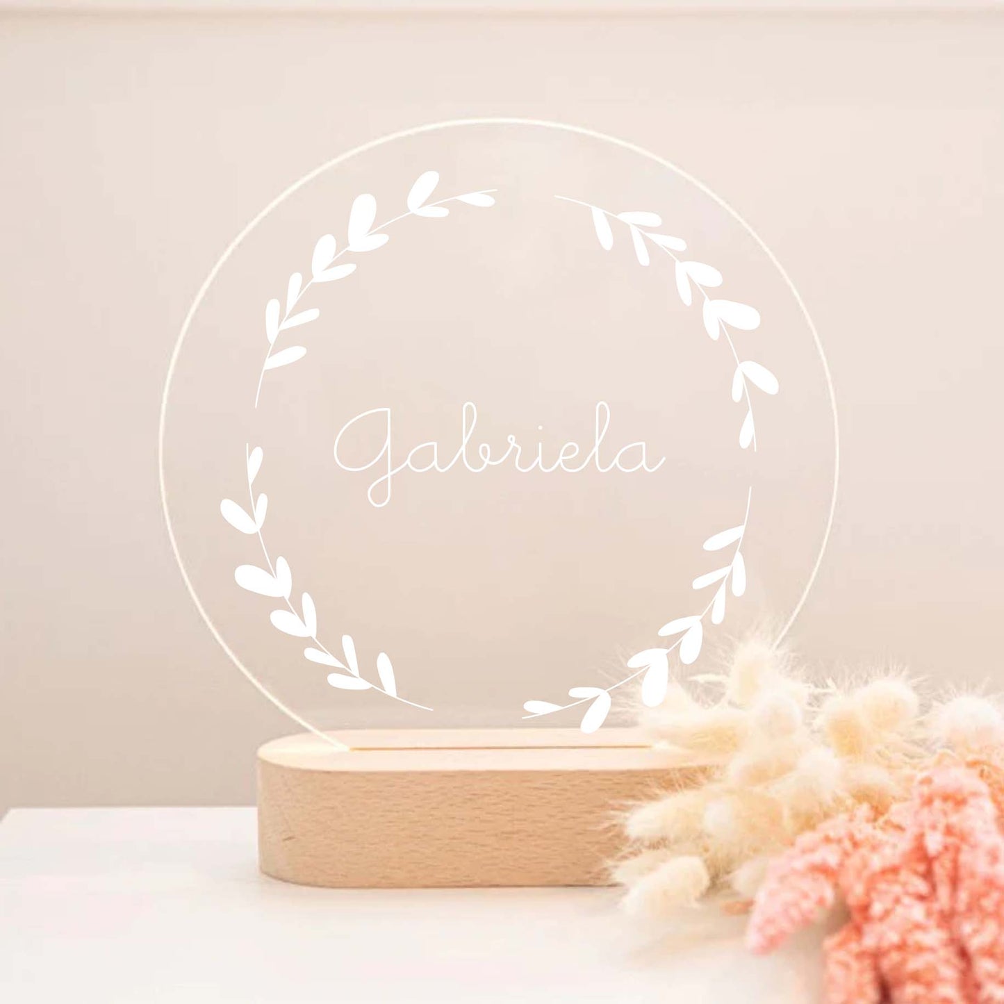 Candeeiro de Mesa Led Folhagens