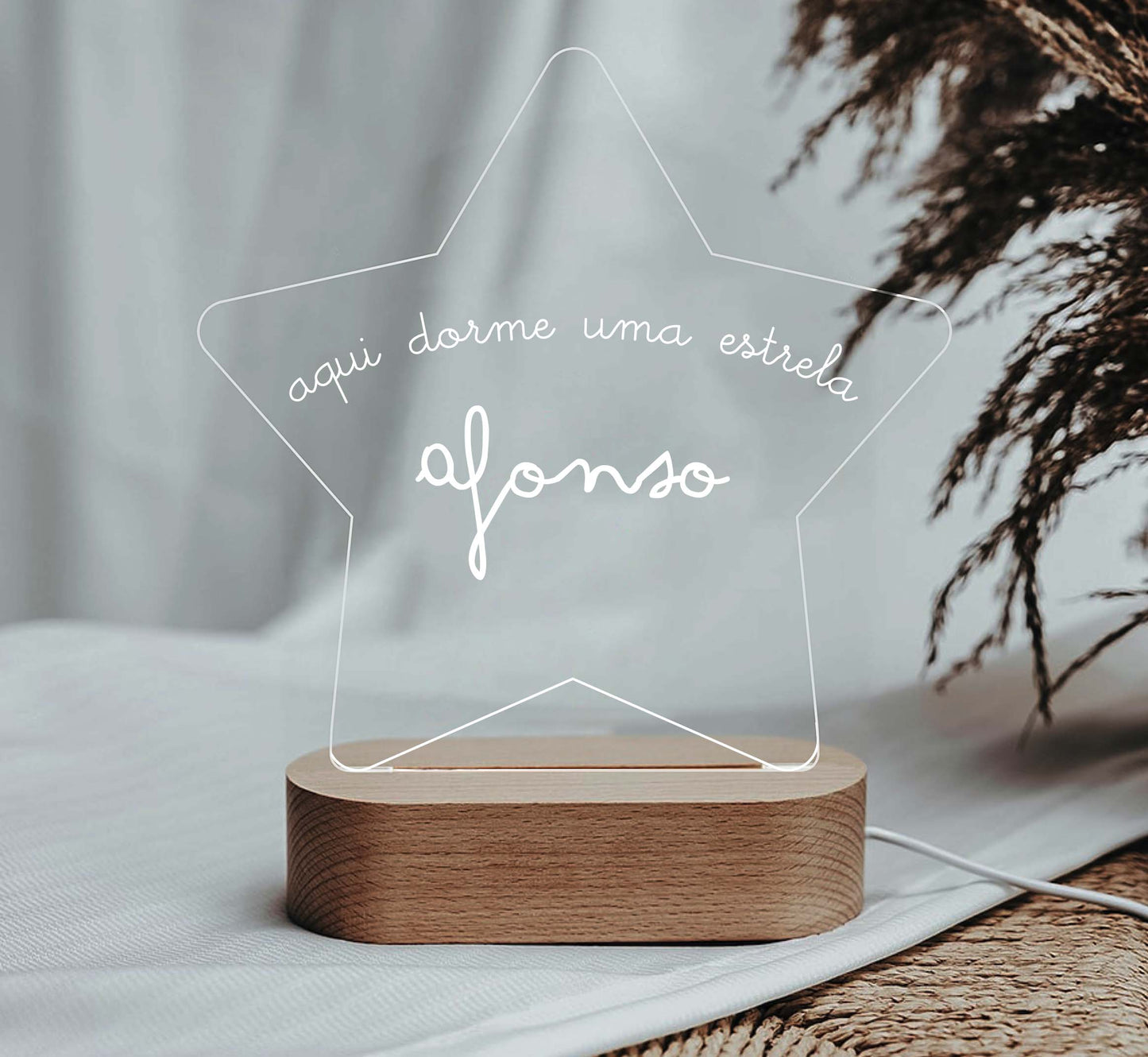 Candeeiro de Mesa Led Estrela