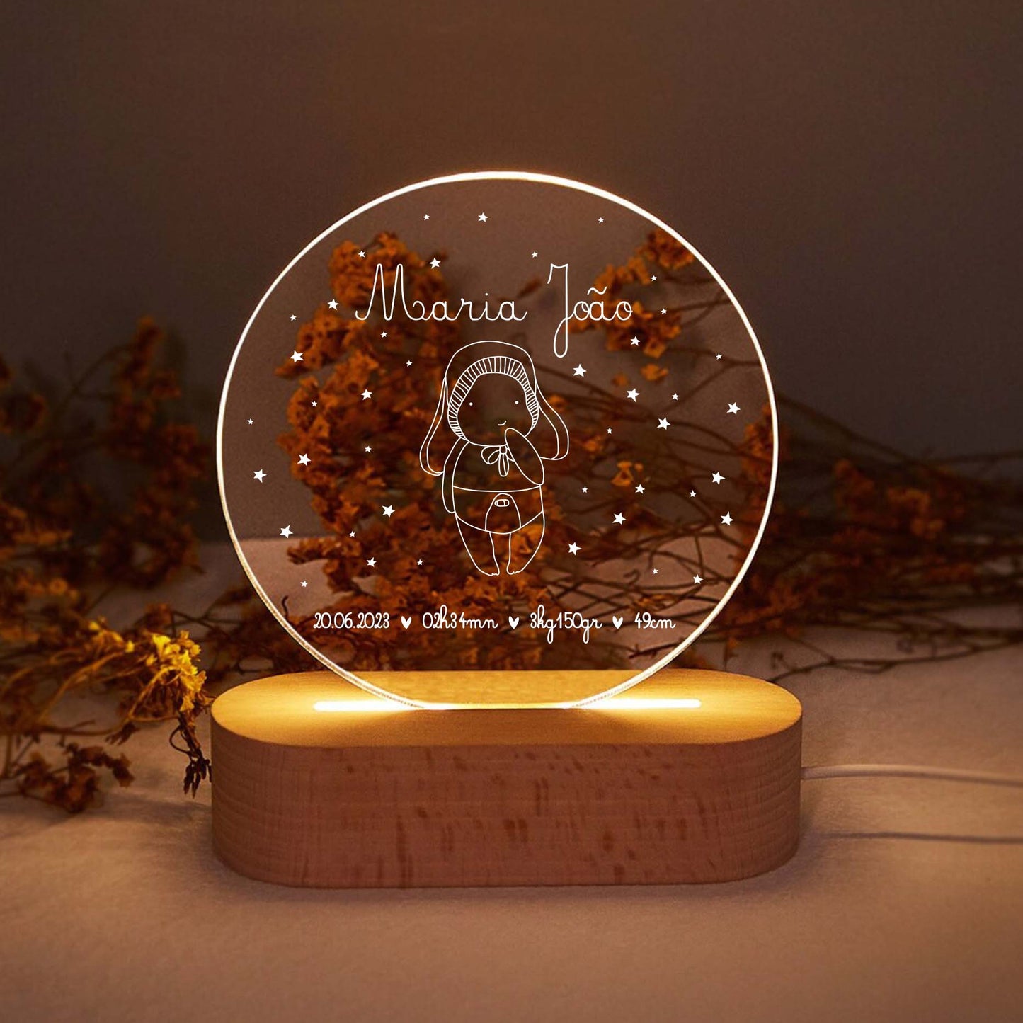 Candeeiro de Mesa Led Arco Íris