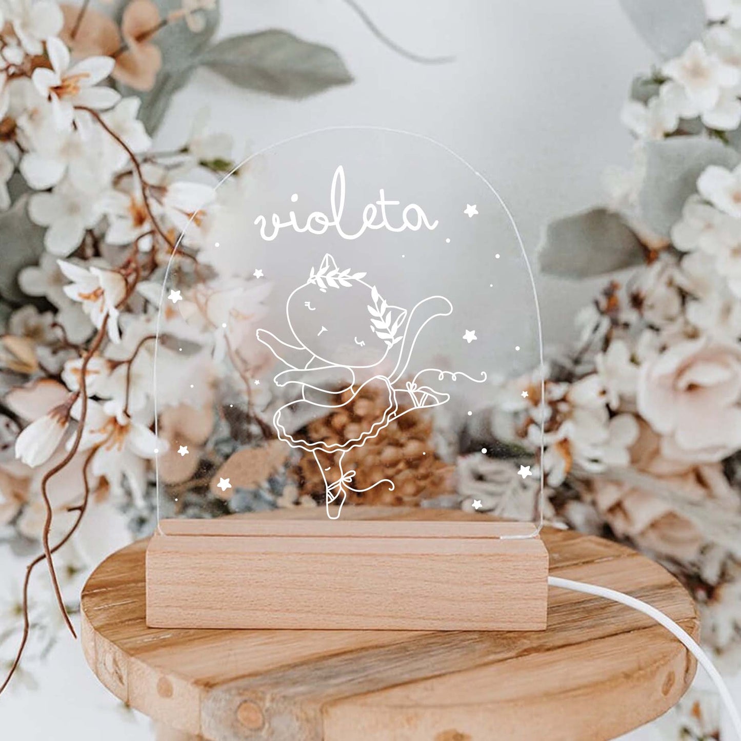 Candeeiro de Mesa Led Bailarina