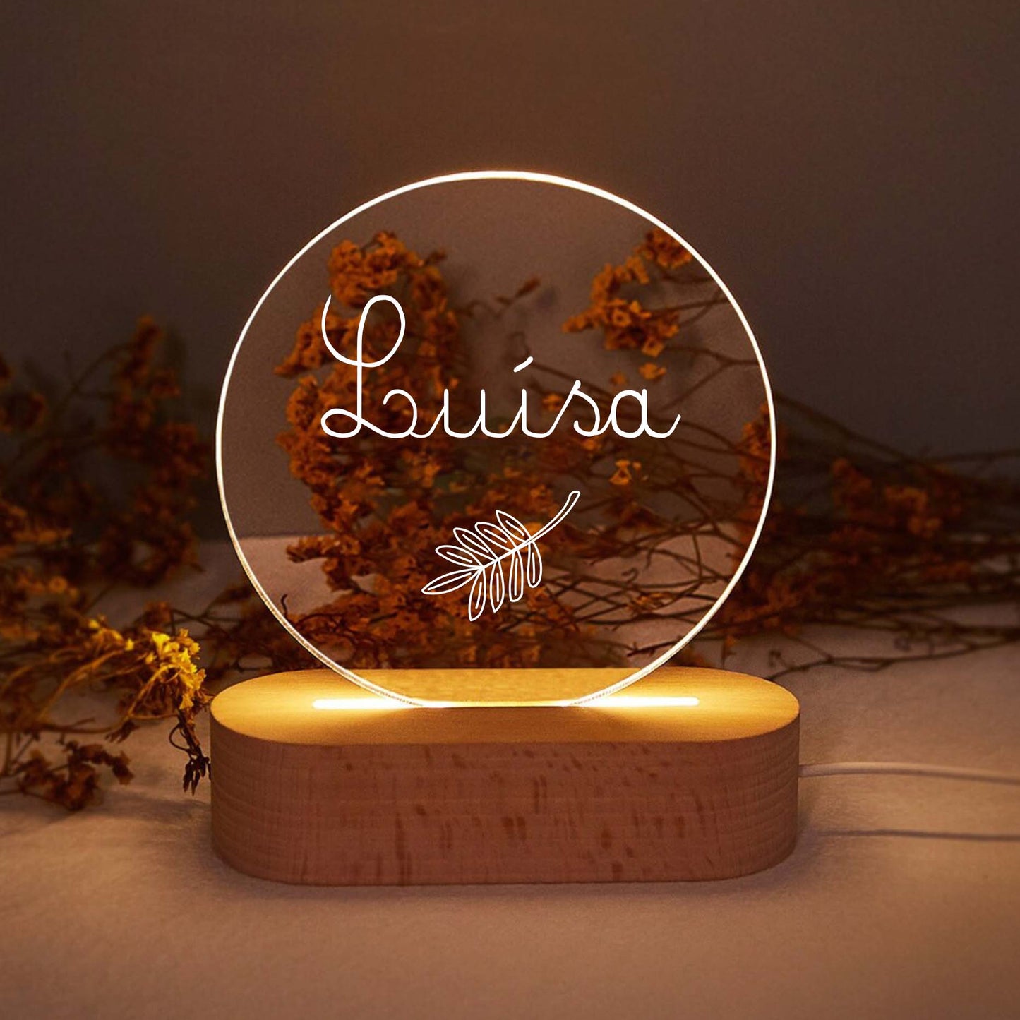 Candeeiro de Mesa Led Nome