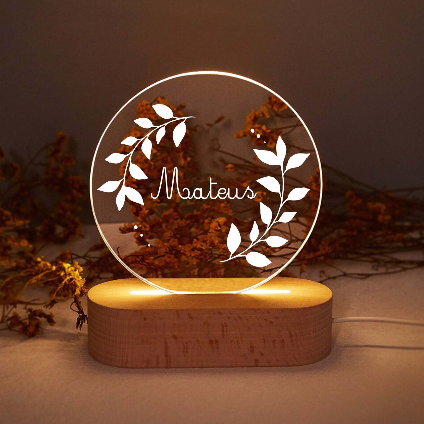 Candeeiro de Mesa Led Nome