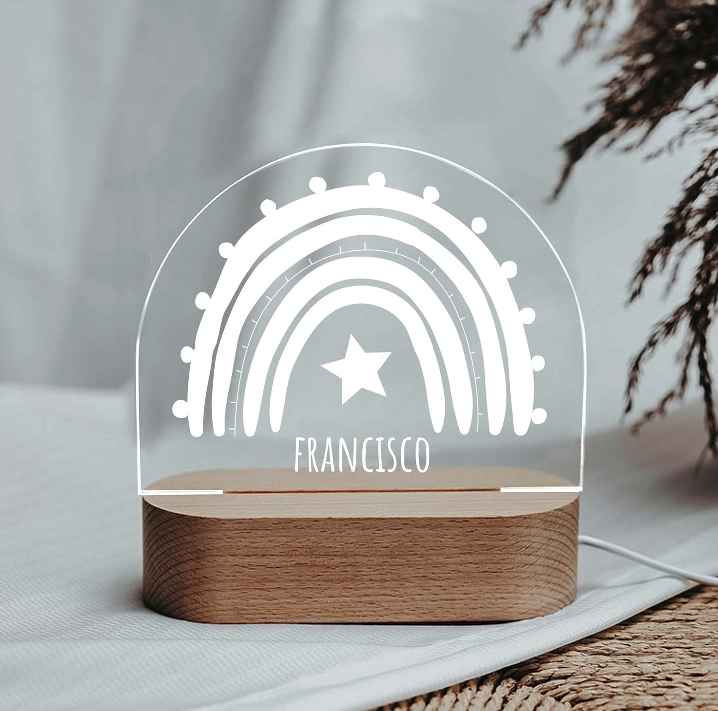 Candeeiro de Mesa Led Arco Íris