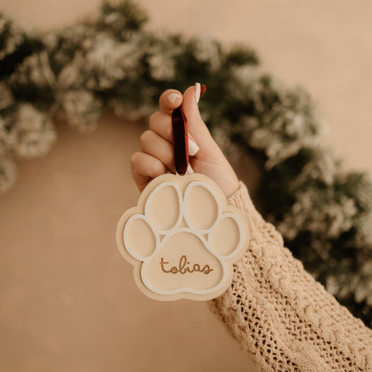 Ornamento Árvore Natal - Pata de Cão