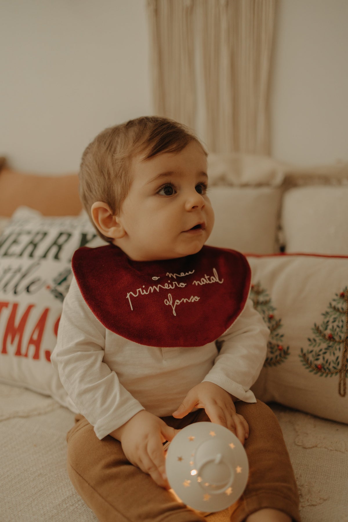 Babete Veludo - O Meu Primeiro Natal | Little Bunny