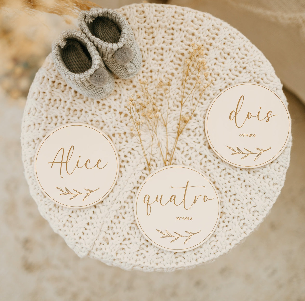 Conjunto Milestones para o Bebé - Angelo