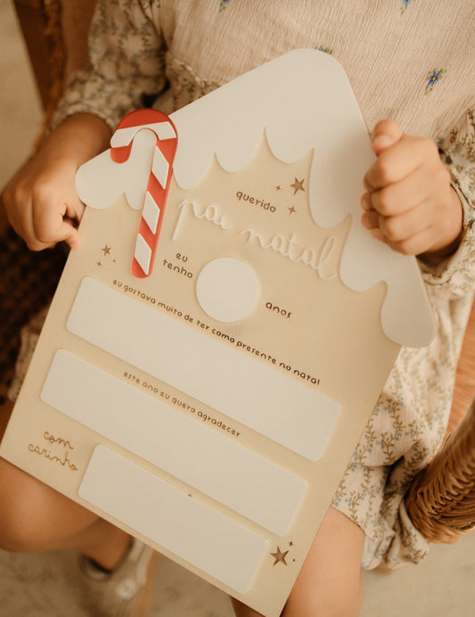 Placa Pai Natal - Lista de Presentes