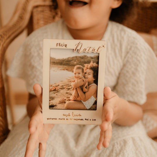 Presente Natal Avós - Moldura Fotografia