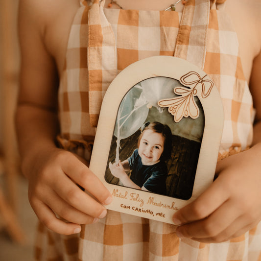 Presente Natal Padrinhos - Moldura Fotografia