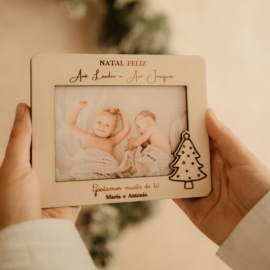 Presente Natal Avós - Moldura Fotografia