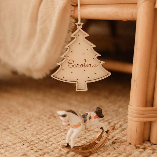 Ornamento Árvore Natal - Árvore Nome Criança