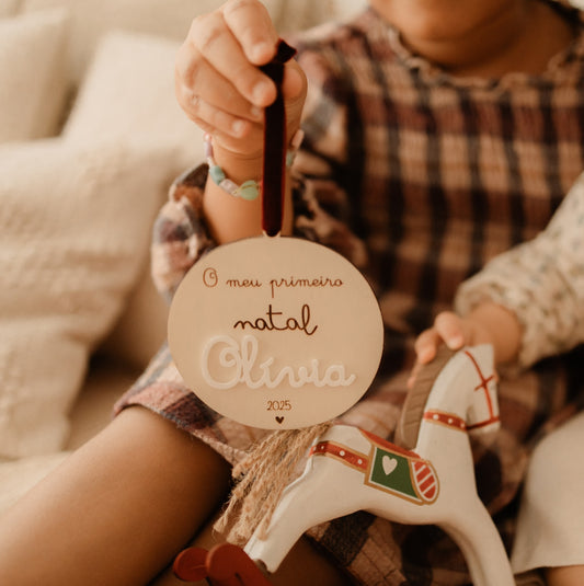 Ornamento Árvore Natal - O Meu Primeiro Natal