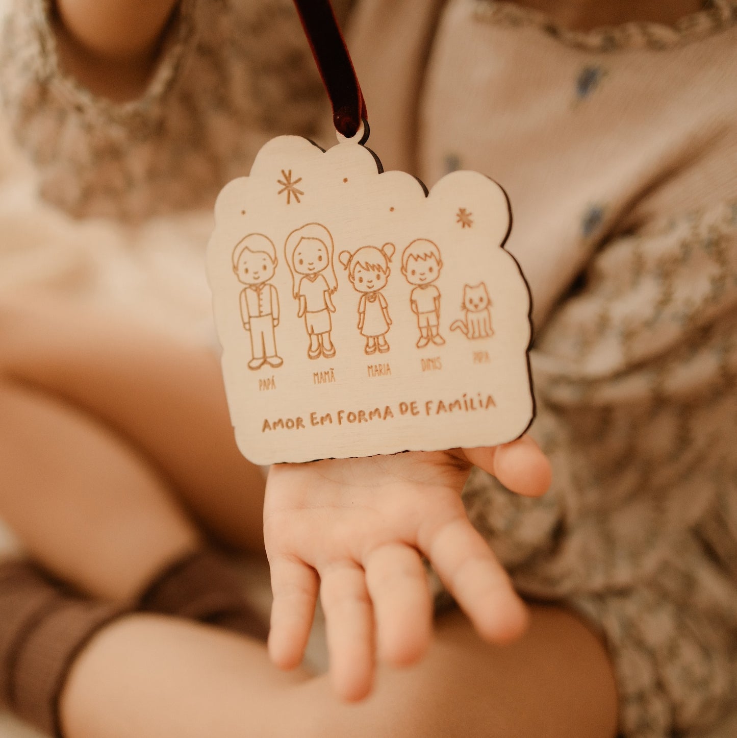 Ornamento Árvore Natal - Amor em Forma de Família