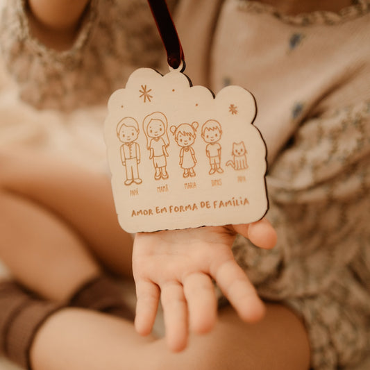 Ornamento Árvore Natal - Amor em Forma de Família