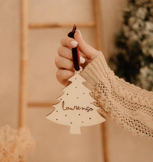 Ornamento Árvore Natal - Árvore Nome