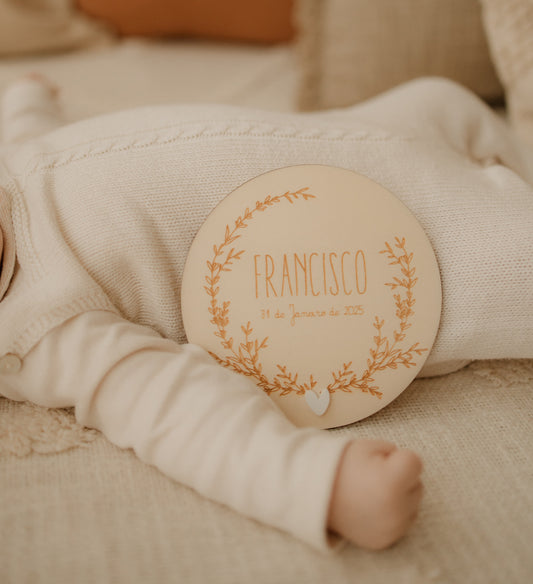 Placa de Nascimento Personalizada | Little Bunny