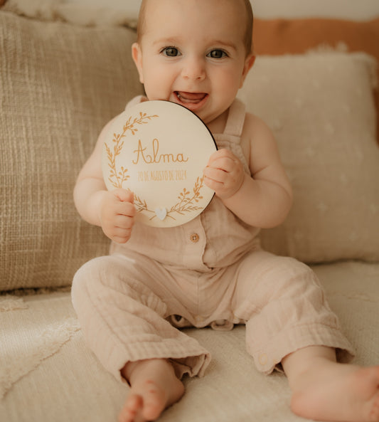 Placa de Nascimento Personalizada | Little Bunny
