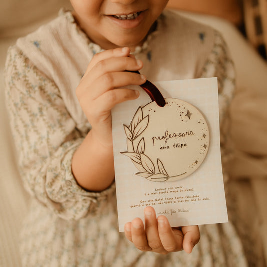 Postal de Natal + Ornamento Árvore