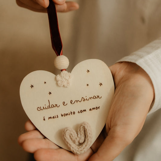 Ornamento Coração em Malha