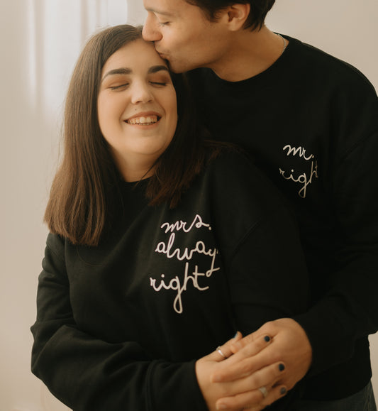 Conjunto de Sweater - MR. AND MRS. ALWAYS RIGHT | Dia dos Namorados