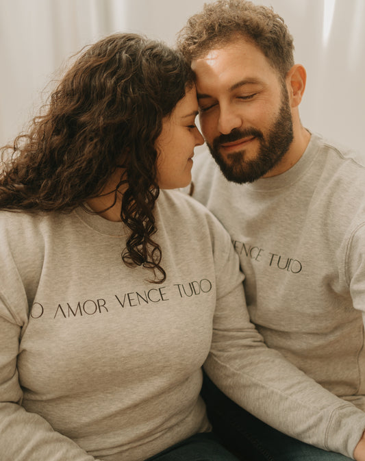 Conjunto de Sweater - O AMOR VENCE TUDO | Dia dos Namorados