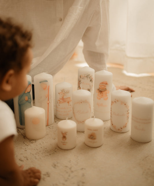 Presente Natal Avós - Conjunto Velas Presépio Natal