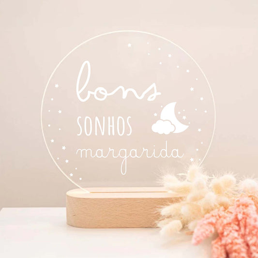 Candeeiro de Mesa Led Folhagens