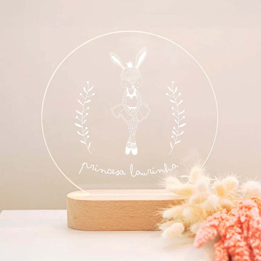 Candeeiro de Mesa Led Folhagens