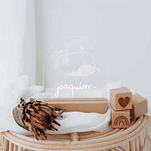 Candeeiro de Mesa Led Baleia