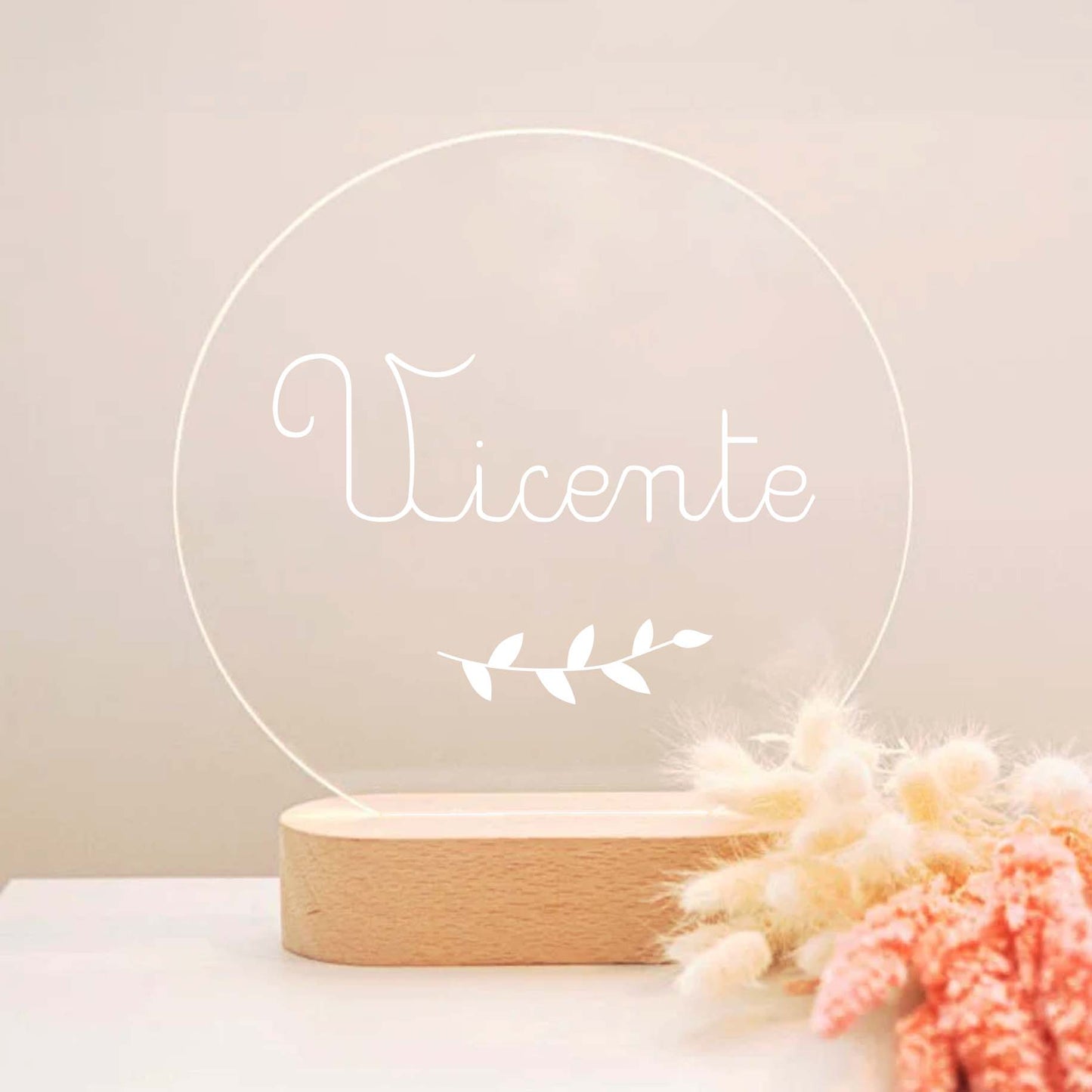 Candeeiro de Mesa Led Nome
