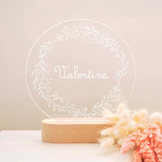 Candeeiro de Mesa Led Folhagens