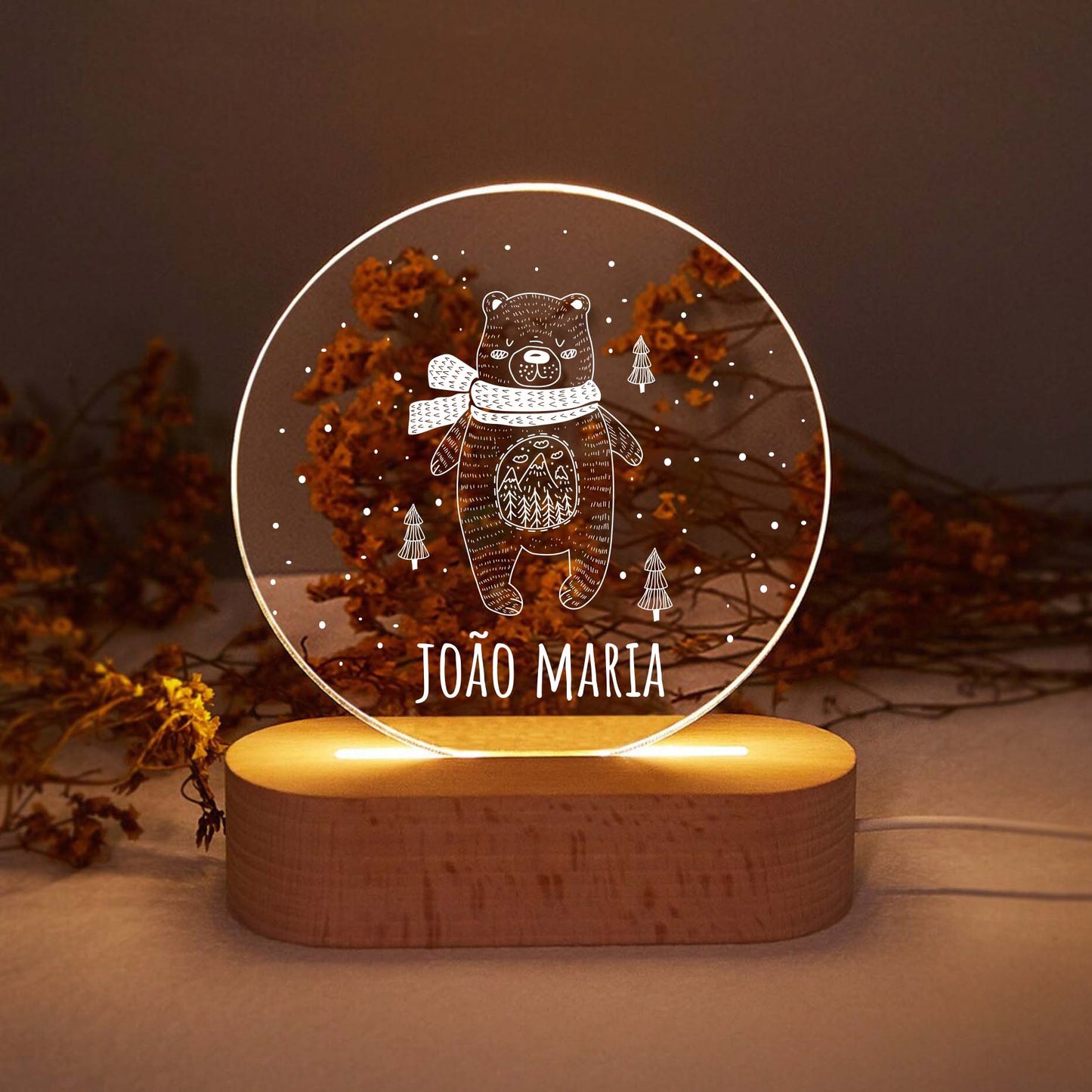 Candeeiro de Mesa Led Ursinho