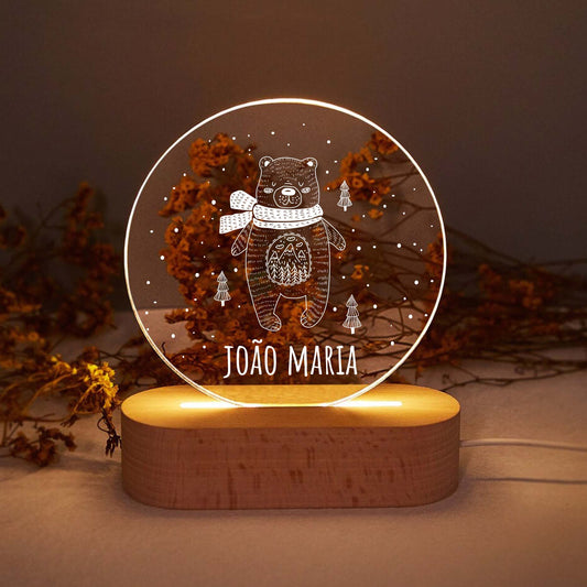 Candeeiro de Mesa Led Ursinho